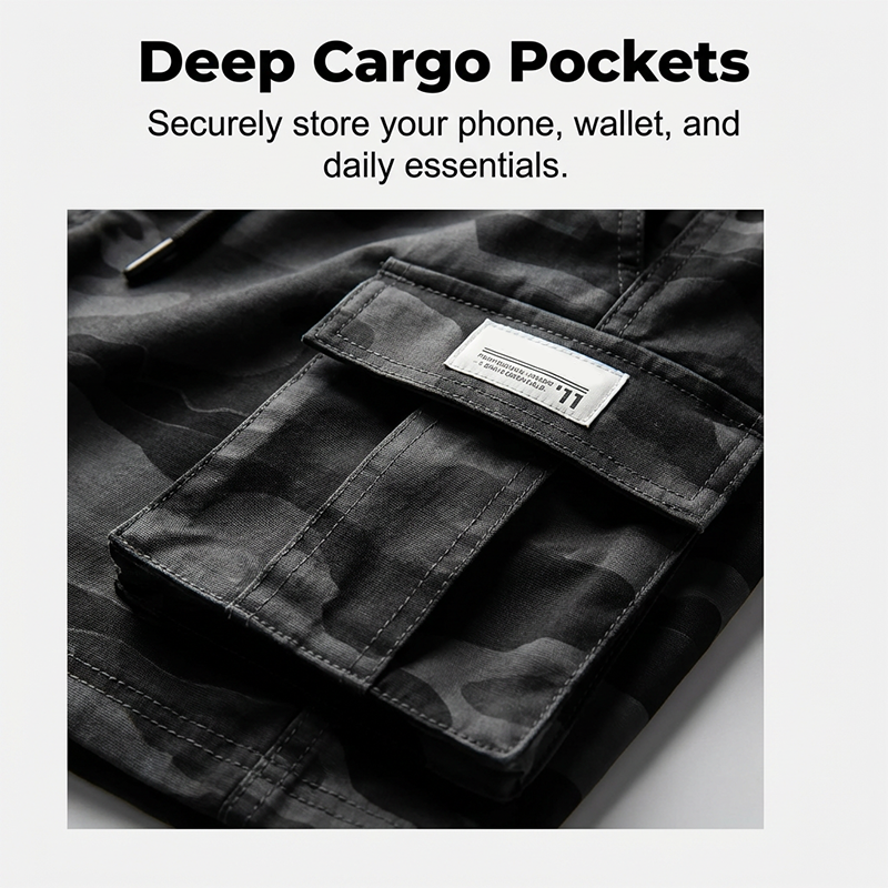 🩳 50% OFF NOW! ⏳ Men's Relaxed Fit Tactical Cargo Shorts – Multiple pockets, durable fabric & perfect for outdoor, work or daily wear 🔥