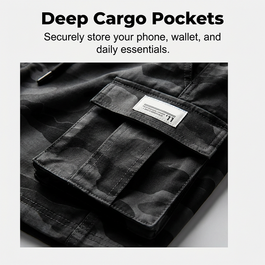 🩳 50% OFF NOW! ⏳ Men's Relaxed Fit Tactical Cargo Shorts – Multiple pockets, durable fabric & perfect for outdoor, work or daily wear 🔥