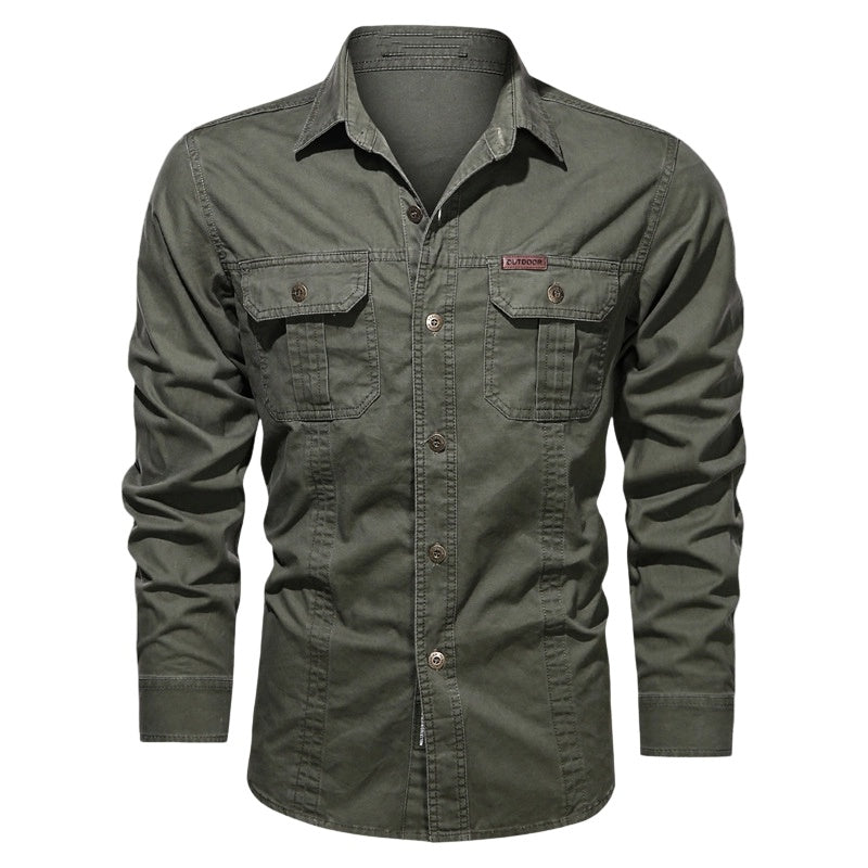🔥2026 HOT SALE🔥Men's Long Sleeve Cotton Workwear Shirt