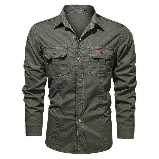 🔥2026 HOT SALE🔥Men's Long Sleeve Cotton Workwear Shirt