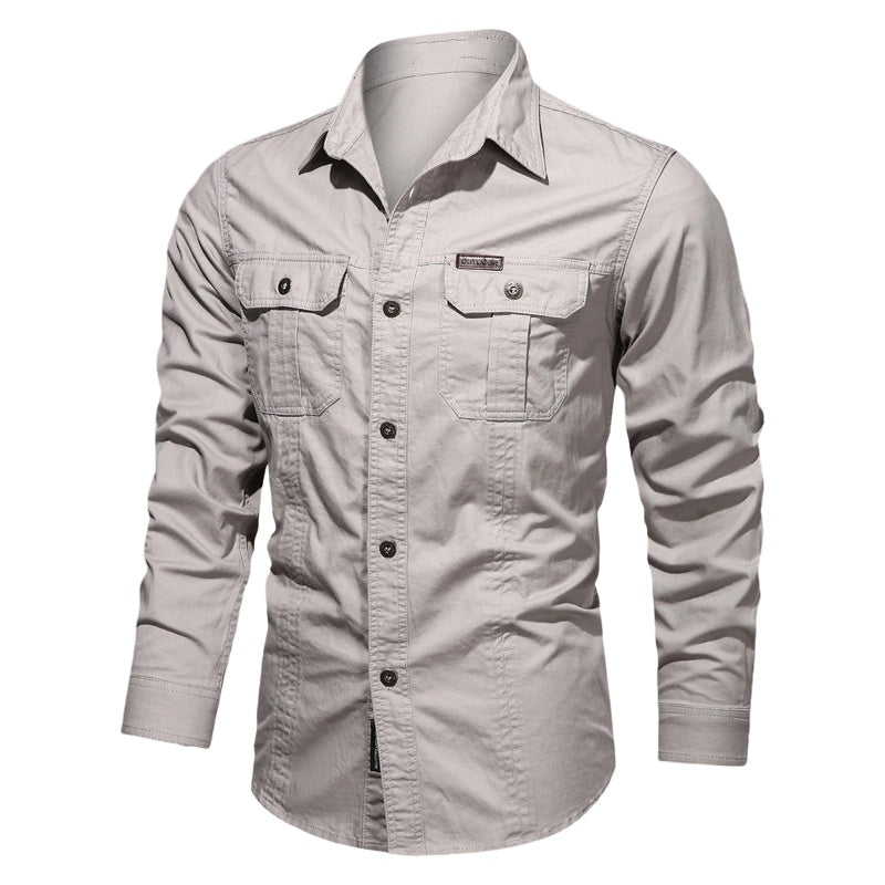 🔥2026 HOT SALE🔥Men's Long Sleeve Cotton Workwear Shirt