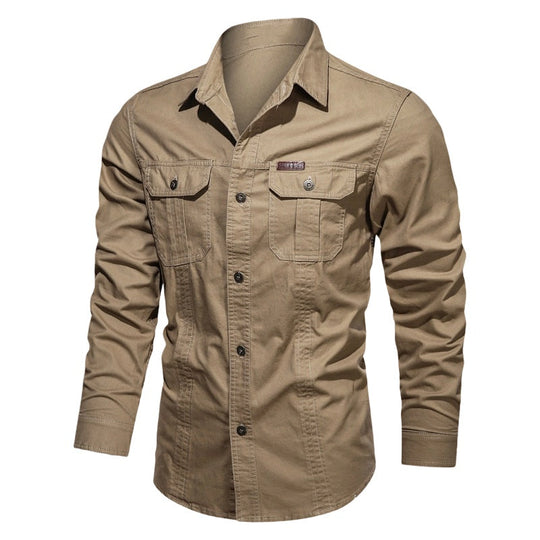 🔥2026 HOT SALE🔥Men's Long Sleeve Cotton Workwear Shirt