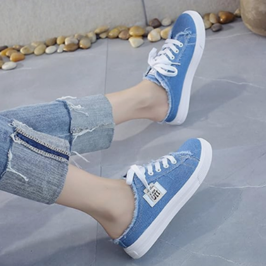 🎁2026 New Arrivals 50% OFF💥Women's Denim Mule Trainers – Easy Slip-On, Comfortable Sole & Perfect for a Casual Summer Look ☀️