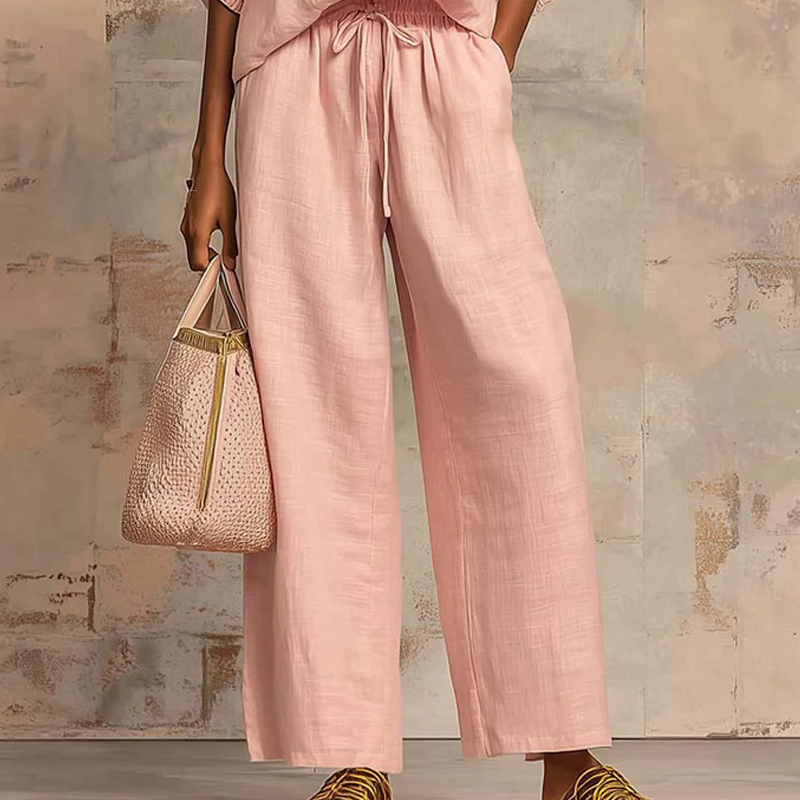 🔥2026 HOT SALE🔥🥰Women's Solid Color 2-Piece Casual Tracksuit Set