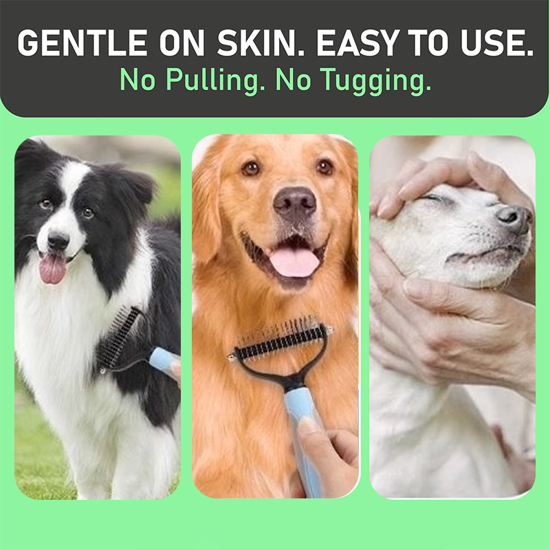 🥳2026 HOT SALE🥳Dual-Sided Pet Grooming Comb for Dogs & Cats