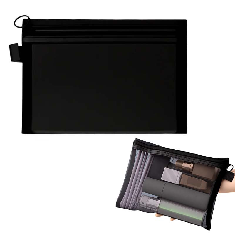 Portable Mesh Cosmetics Storage Bag
