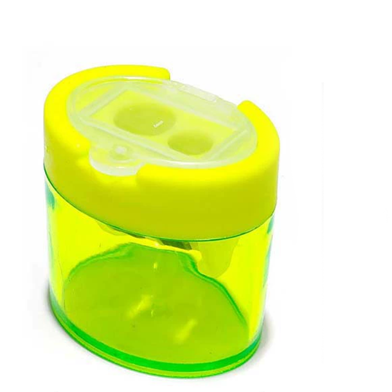 Mini Double-Hole Plastic Pencil Sharpener