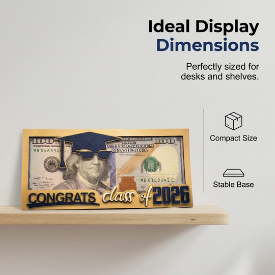 🥳2026 HOT SALE💥Creative Wooden Graduation Money Holder
