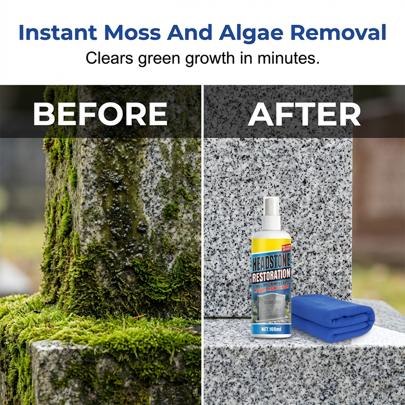 🏆LAST DAY SALE: ￡7.99!!  ⏰🎁Headstone Cleaning & Restoration Spray – Remove Stains Instantly