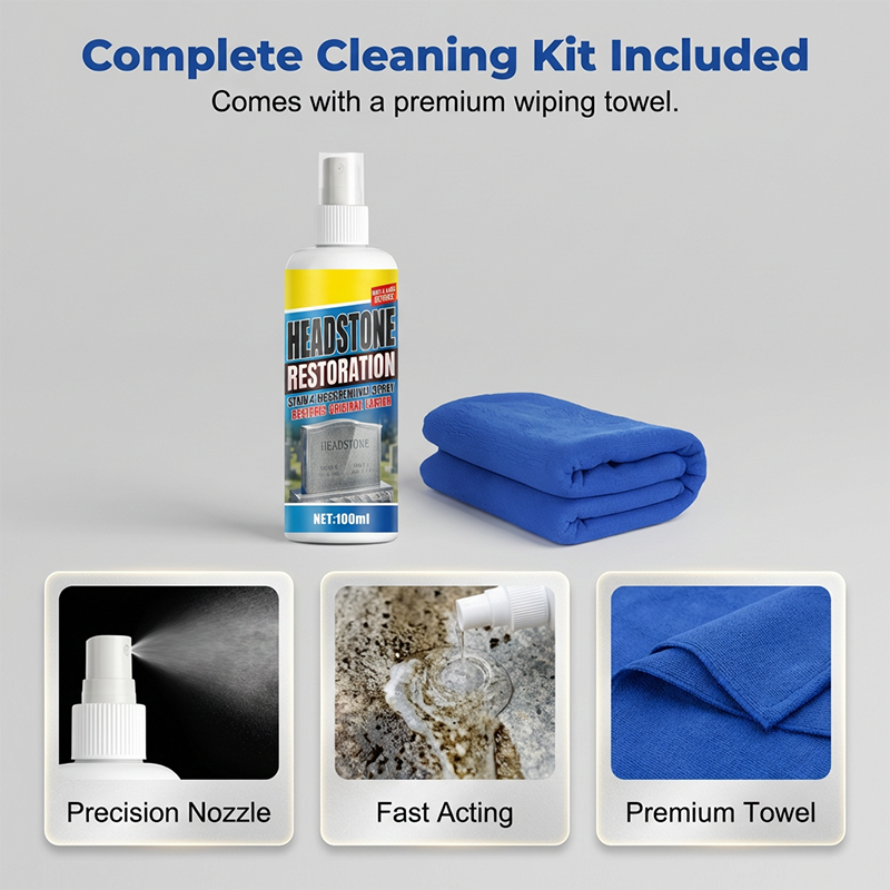 🏆LAST DAY SALE: ￡7.99!!  ⏰🎁Headstone Cleaning & Restoration Spray – Remove Stains Instantly