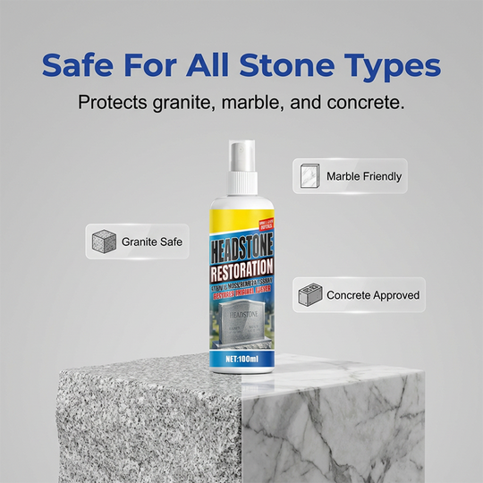 🏆LAST DAY SALE: ￡7.99!!  ⏰🎁Headstone Cleaning & Restoration Spray – Remove Stains Instantly