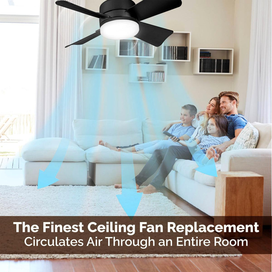 ⏳LAST DAY SALE 50% OFF🔥40W LED Ceiling Fan Light – 20.5” Ultra-Quiet with Remote 🎯 | E27 + FREE B22 Adapter 🔌 | For Bedroom 😴, Kitchen 👩‍🍳 & Garage 🛠️