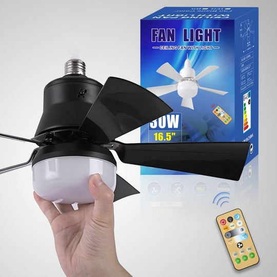 ⏳LAST DAY SALE 50% OFF🔥40W LED Ceiling Fan Light – 20.5” Ultra-Quiet with Remote 🎯 | E27 + FREE B22 Adapter 🔌 | For Bedroom 😴, Kitchen 👩‍🍳 & Garage 🛠️