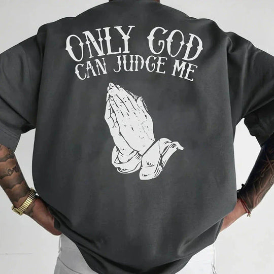👕50% OFF!🙏Men's Praying Hands Graphic Tee – Cotton, Casual, Symbolic, Versatile ✨