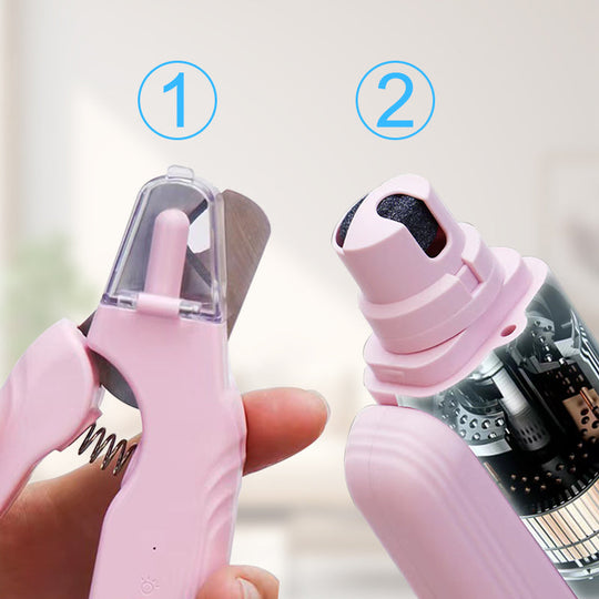 ✨ 2026 HOT SALE🎉2-in-1 LED Pet Nail Clipper