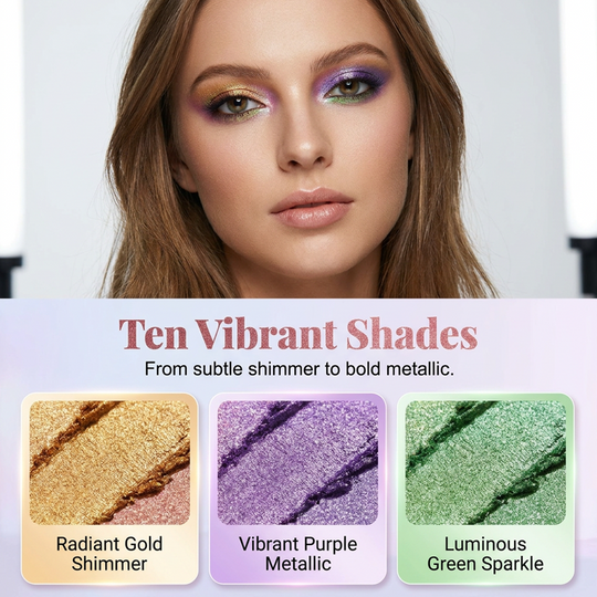 10-Color Set🌈Glitter & Glow Liquid Eyeshadow Set
