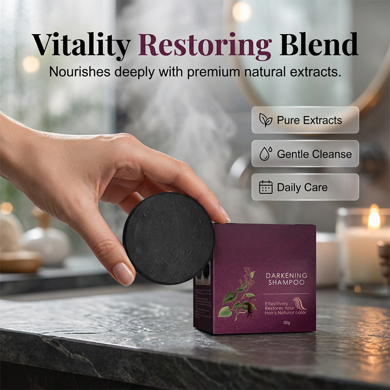 🎁New Arrival 2026 50K+ sold! 💥Hair Darkening Shampoo Bar for Gray Hair