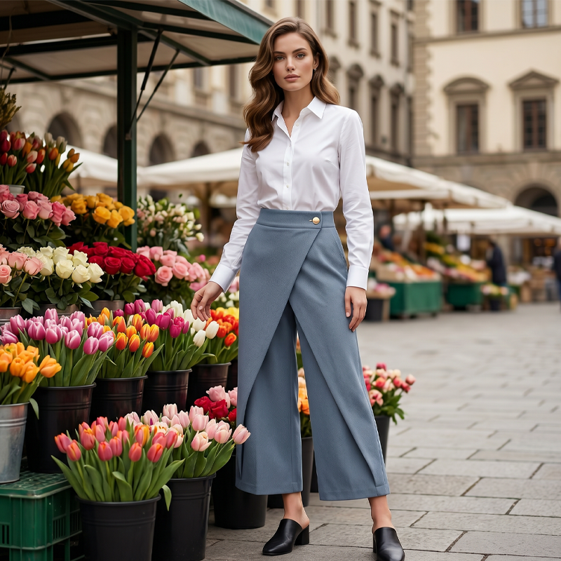 🥳2026 HOT SALE🥳 👖50% OFF! ☀️Women's Patchwork Cropped Casual Pants☀️☀️