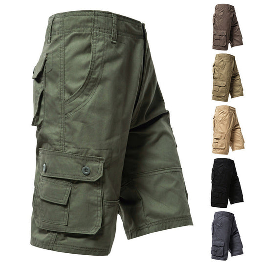 🩳 LIMITED-TIME 50% OFF! 💥 Men's Outdoor Casual Cargo Shorts – Multi-Pocket, Durable Cotton, Relaxed Fit ✨