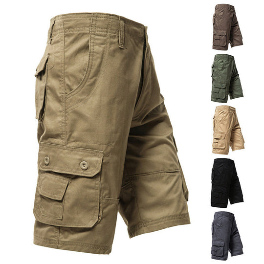 🩳 LIMITED-TIME 50% OFF! 💥 Men's Outdoor Casual Cargo Shorts – Multi-Pocket, Durable Cotton, Relaxed Fit ✨