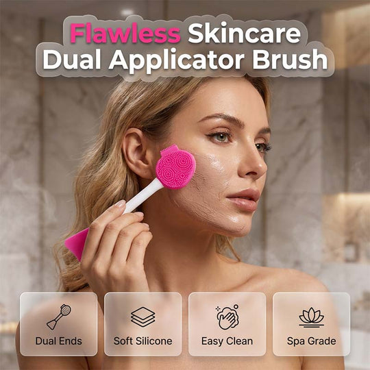 🔥2026 HOT SALE💞50K+ SOLD!⚡Dual-Ended Silicone Face Mask Applicator Brush