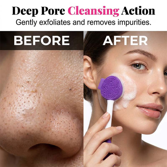 🔥2026 HOT SALE💞50K+ SOLD!⚡Dual-Ended Silicone Face Mask Applicator Brush
