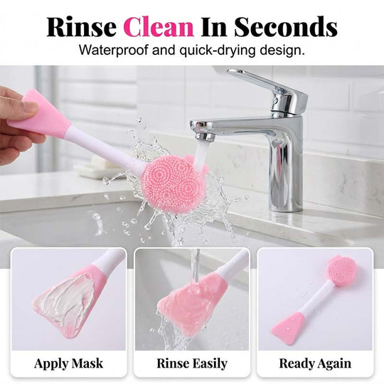 🔥2026 HOT SALE💞50K+ SOLD!⚡Dual-Ended Silicone Face Mask Applicator Brush