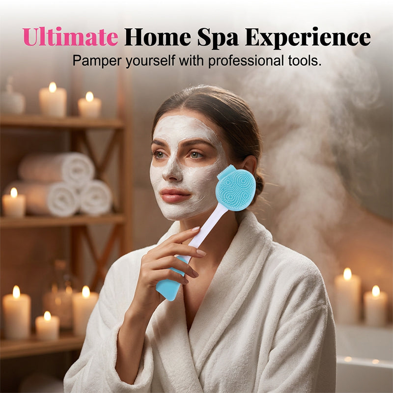 🔥2026 HOT SALE💞50K+ SOLD!⚡Dual-Ended Silicone Face Mask Applicator Brush