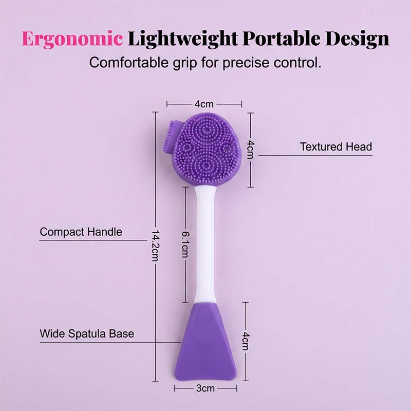 🔥2026 HOT SALE💞50K+ SOLD!⚡Dual-Ended Silicone Face Mask Applicator Brush