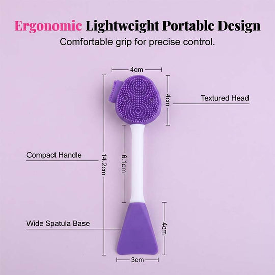 🔥2026 HOT SALE💞50K+ SOLD!⚡Dual-Ended Silicone Face Mask Applicator Brush