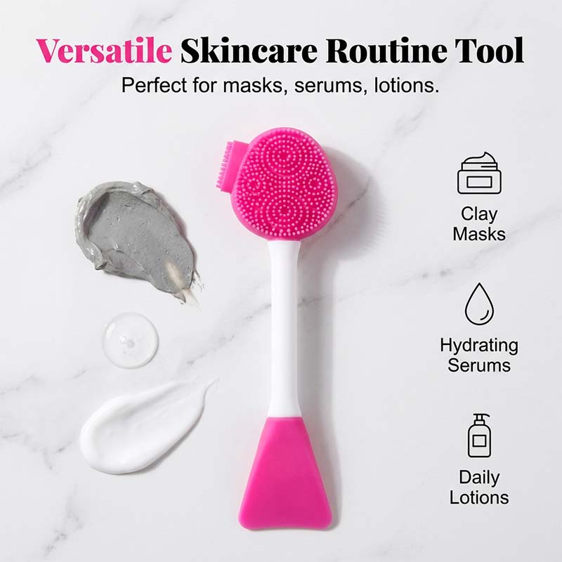 🔥2026 HOT SALE💞50K+ SOLD!⚡Dual-Ended Silicone Face Mask Applicator Brush