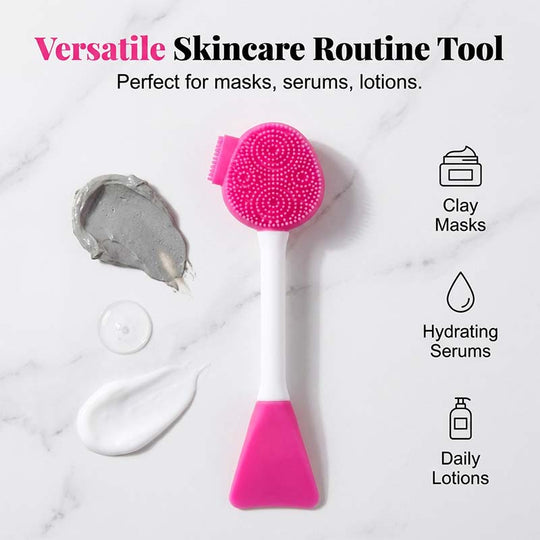 🔥2026 HOT SALE💞50K+ SOLD!⚡Dual-Ended Silicone Face Mask Applicator Brush