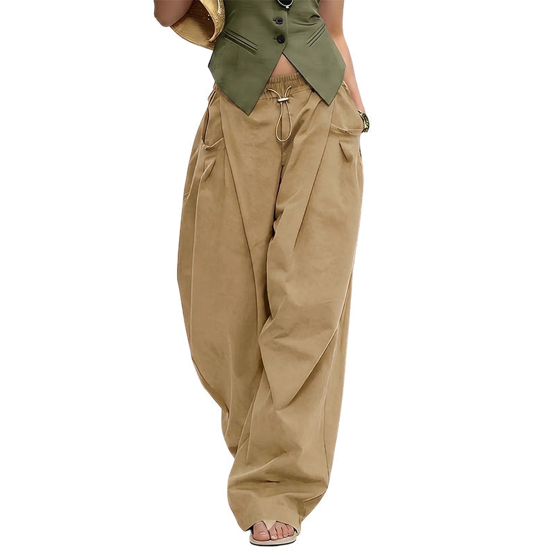 👖 50% OFF NOW! 🏆 Voluminous Pleated Lantern Trousers – Flowy, Elegant & Wide-Leg – Perfect For A Chic Summer Look Or Formal Occasion ✨