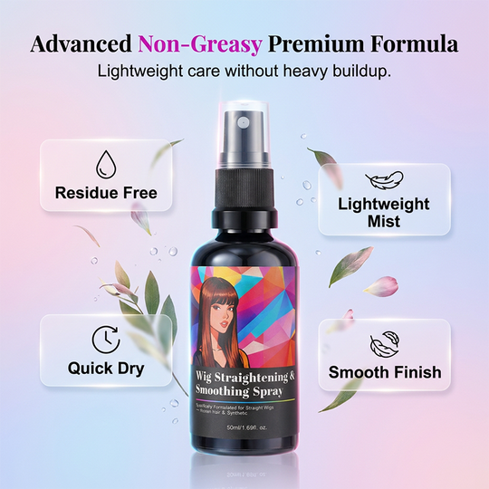 🏆 Last Day Special Price ! 🔥Wig Straightening & Smoothing Spray