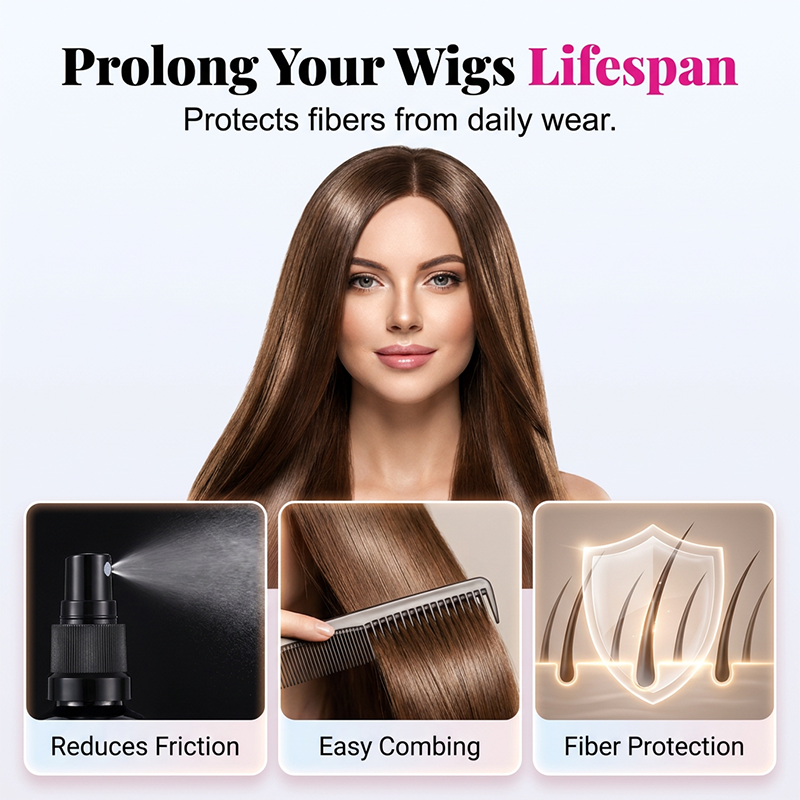 🏆 Last Day Special Price ! 🔥Wig Straightening & Smoothing Spray