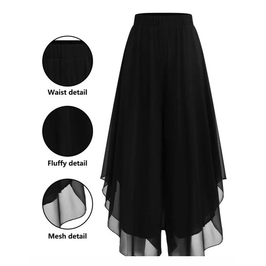 🔥2026 New Style ＆ Hot Sale ＆ 50％ Off🔥Women's Asymmetrical Chiffon Wide-Leg Pants