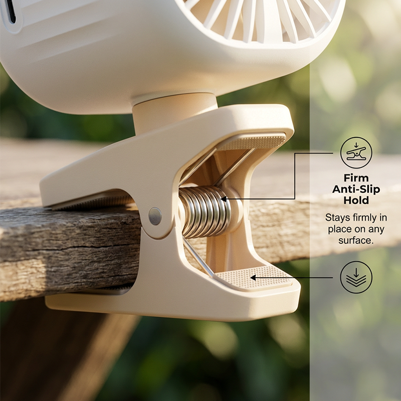 ⚡ 50% OFF FLASH SALE! Rechargeable Clip-On Air Cooler – Ultra-Portable, 3 Speeds, 10H Battery 🏕️🌀【Limited Time】