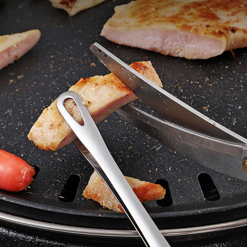 🏆 Last Day Special Price £9.99 ! 🔥Buy 2 Get 1 Free🎁28cm Super Long Stainless Steel Grill Tongs