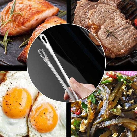🏆 Last Day Special Price £9.99 ! 🔥Buy 2 Get 1 Free🎁28cm Super Long Stainless Steel Grill Tongs