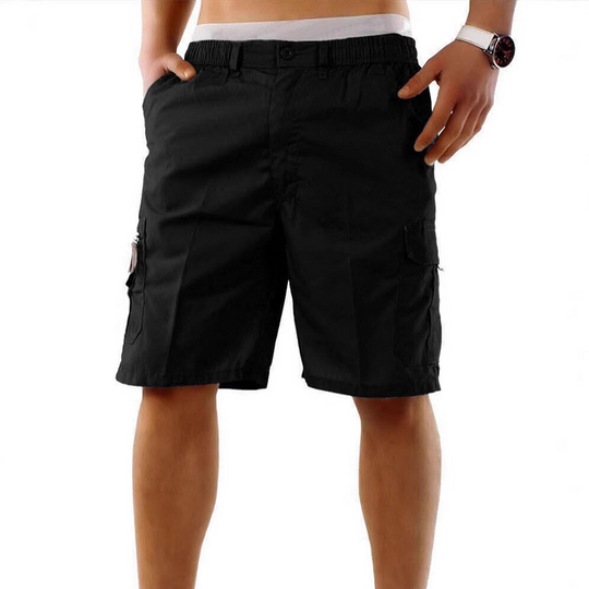 📢📢50% OFF !! ⏰Men's Cargo Shorts – Elastic Waist, Multi-Pocket, Durable