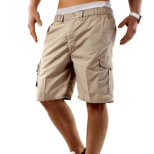 📢📢50% OFF !! ⏰Men's Cargo Shorts – Elastic Waist, Multi-Pocket, Durable