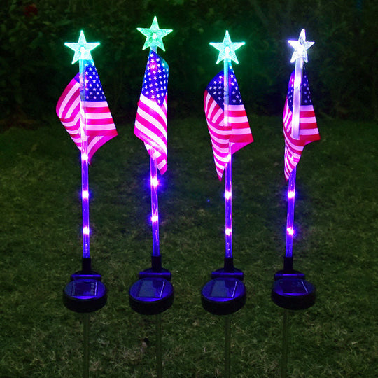 💥LAST DAY SALE 50%OFF💥🏆Outdoor Solar Flag Stake Lights