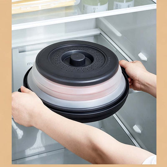 🏆 Last Day Special Price ! ✨Collapsible Microwave Cover with Base Mat💨