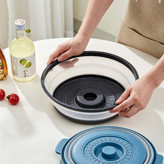 🏆 Last Day Special Price ! ✨Collapsible Microwave Cover with Base Mat💨