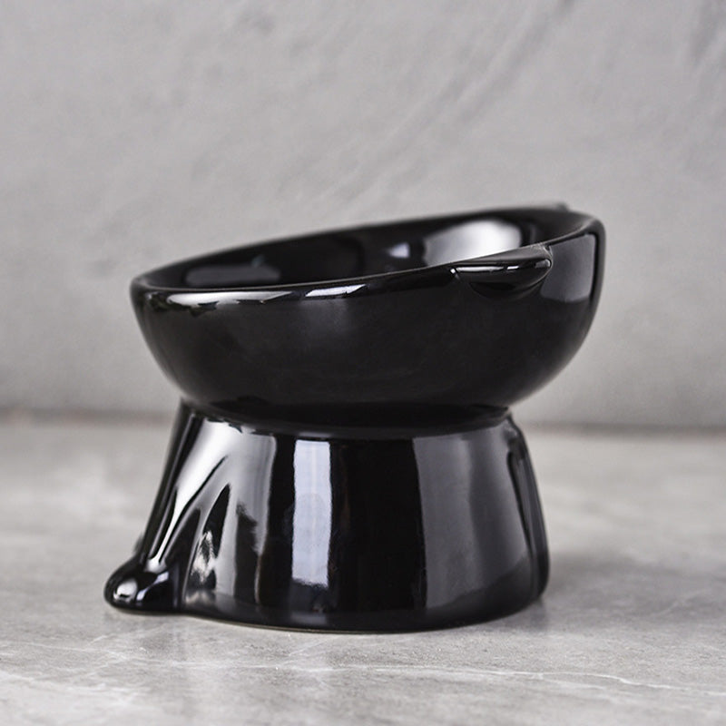 🐱 LIMITED-TIME 50% OFF! ✨ Ergonomic Elevated Cat Bowl – 15° Tilt, Ceramic, Anti-Ti