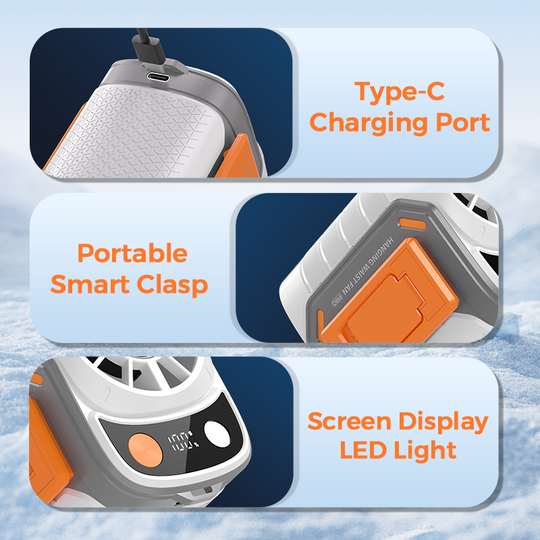 🏆 Last Day Special Price ! 🔥✨Multi-Function Waist-Mount Portable Fan