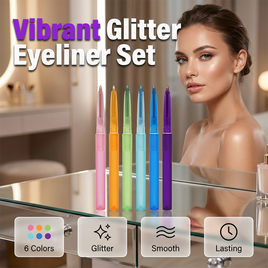 🌈BUY 1 GET 1 FREE✨💖Colorful Smudge-Proof Glitter Eyeliner Pencil