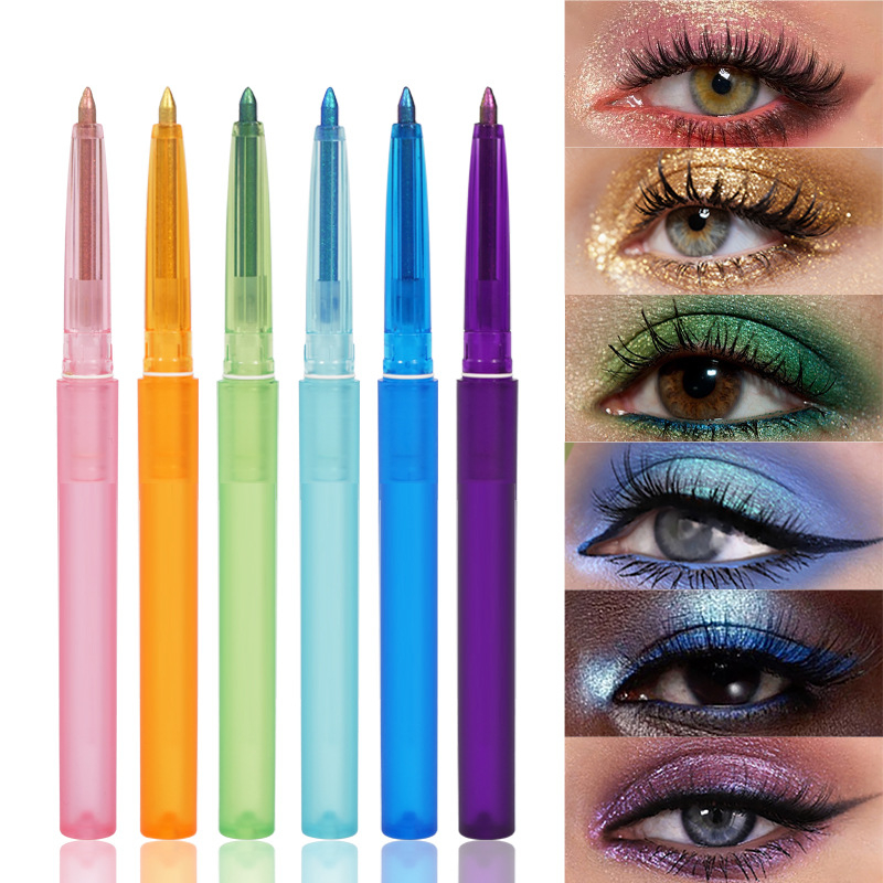 🌈BUY 1 GET 1 FREE✨💖Colorful Smudge-Proof Glitter Eyeliner Pencil