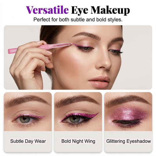 🌈BUY 1 GET 1 FREE✨💖Colorful Smudge-Proof Glitter Eyeliner Pencil