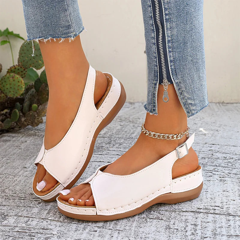 🏖️Summer New Arrive✨⏰️Limited Gift🩴Women’s Vintage Peep-Toe Comfort Sandals